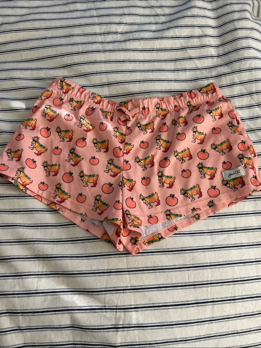 Girl’s Goat USA Peach Pajama Shorts YXL